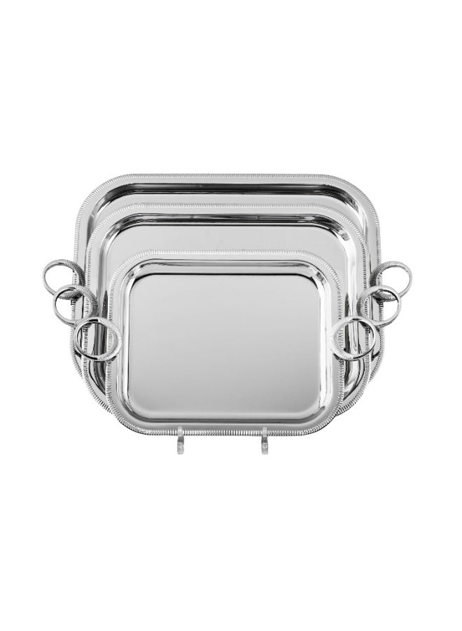 ريفان ✨ صواني وتباسي تقديم فاخرة – طقم 3 قطع | تصميم راقٍ لضيافة مميزة ✨ - Image 2